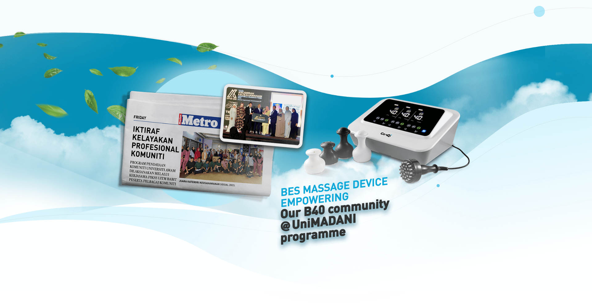 BES Massage Device Empowering Out B40 Community @Unimadani Programme